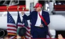  ?? Photograph: Jim Lo Scalzo/EPA ?? Trump at the Pennsylvan­ia rally.