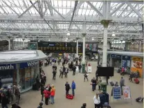  ??  ?? The train was heading to Edinburgh Waverley