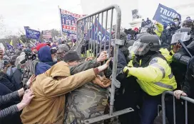  ?? TNS ?? Protesters gather on the second day of pro-Trump events fueled by President Donald Trump’s continued claims of election fraud on Jan. 6, 2021, in Washington, D.C.