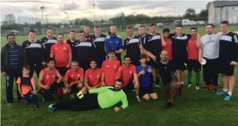  ??  ?? The Sligo Traveller Support Group and Ballaghade­reen side who played a friendly match recently.