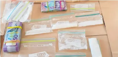  ?? Photo / Supplied ?? Three people have been charged with drug offences following search warrants in Napier and Waipukurau on Saturday.