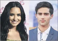  ??  ?? Demi Lovato and Max Ehrich