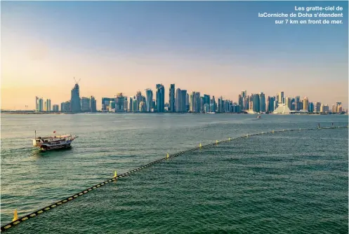  ??  ?? Les gratte-ciel de laCorniche de Doha s’étendent
sur 7 km en front de mer.
