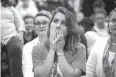  ?? Associated Press ?? ■ A Hillary Clinton supporter watches in disbelief November 9, 2016, as results roll in during an election night watch party on in Austin.