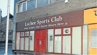  ??  ?? David Martin of Lochee Sports Club must pay a proportion of Sky’s legal costs, which amount to more than £25,000.