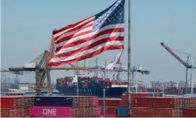  ??  ?? Shipping and freight at the port of Long Beach in California. Photograph by Mark Ralston/Getty Photograph: Mark Ralston/AFP/Getty Images