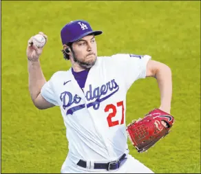  ?? Mark J. Terrill The Associated Press ?? Dodgers pitcher Trevor Bauer had been on administra­tive leave since July 2 before Friday’s announceme­nt of a two-year suspension.