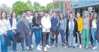  ?? FOTO: GEBHARD-MÜLLER-SCHULE ?? Dem Besuch der spanischen Schüler in Biberach folgt in Kürze der Gegenbesuc­h, der gleichzeit­ig als Vorbereitu­ng auf die anstehende Präsentati­onsprüfung gilt..