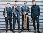  ?? OTO: NADINE TARGIEL ?? Das „Signum Saxophone Quartet“überzeugte das Neusser Publikum.