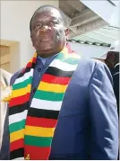  ??  ?? President Emmerson Mnangagwa