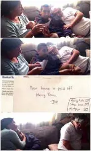  ??  ?? APP DEVELOPER Joseph Riquelme surprised his parents this Christmas by paying off their mortgage.