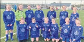  ?? ?? Fermoy U12 girls that had a very impressive win away to Mallow on Saturday last.