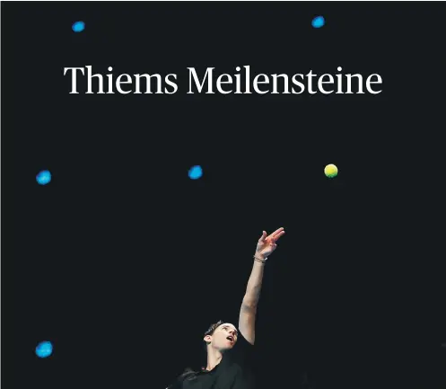  ?? [ Reuters ] ?? Dominic Thiem bestreitet heute sein Halbfinale bei den ATP Finals in London. Gewinnt der Niederöste­rreicher, steht er wie im Vorjahr im Endspiel.