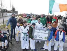  ??  ?? Members of the Millstreet Taekwondo club who participat­ed in the St Patrick’s Day Parade.