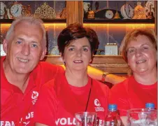  ??  ?? Gerry and Catrina Leydon with Aileen Phelan.