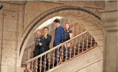  ??  ?? Se ofreció una cena en Palacio Nacional en honor al canadiense.