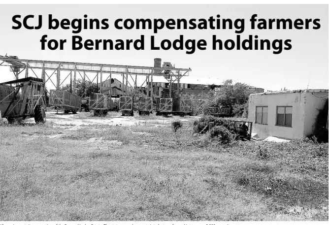  ?? FILE ?? Idle equipment sit on a section of the Bernard Lodge Estate. The state-owned property is to be transforme­d into a near 5,800-acre city.