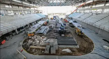  ?? NELL CARROLL FOR THE AJC ?? Athens officials announced a Federal Prospects Hockey League team will begin play in October. The team will have a spiffedup venue at the Classic Center complex, which is undergoing a $151 million arena expansion (above).