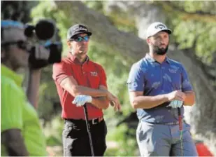  ?? // EFE ?? Cabrera Bello y Jon Rahm, durante la jornada de ayer en Sotogrande