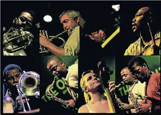  ??  ?? GRAHAMSTOW­N LINE-UP: The Blue Notes Tribute Orkestra, which is performing at the National Arts Festival as part of the Standard Bank Jazz Festival, was formed to bring the band’s music back to South African audiences and to keep alive the free jazz approach