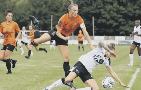  ?? ?? CLASS: Annabelle Cass is one of the players who has shone for Town in the early stages of the season. Picture courtesy of Brighouse Town.