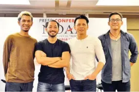  ??  ?? ‘LIVE’ DI KL: Ahli kumpulan Noah (dari kiri) Lukman, Uki, Ariel dan David dalam sidang media di Kuala Lumpur baru-baru ini.