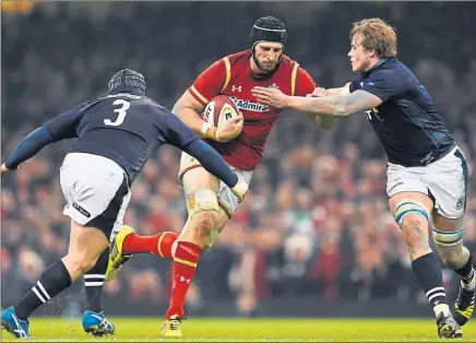  ??  ?? POWERFUL PLAY: Luke Charteris says Wales have to improve ahead of their match with France later this month