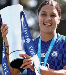  ?? GETTY IMAGES ?? Trophy life: Sam Kerr