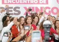  ?? ?? La candidata rechaza que exista una vinculació­n con la ministra Norma Piña para afectar la campaña de Morena.