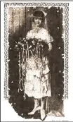  ?? (Democrat-Gazette archives) ?? Mrs. James Caswell Wilson poses with her bouquet in this photo from the June 18, 1922, Arkansas Gazette.