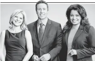  ?? CNN ?? Anchors Kate Bolduan, left, and Chris Cuomo, who will be joined by news reader Michaela Pereira, know the importance of chemistry and have been spending time together off- screen.