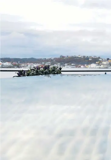  ??  ?? Jan Sigurd Otterlei trives godt hjemme i huset på Tromøy. Det er litt som da han vokste opp i Svelvik, sier han selv: Landlig og med passe avstand til Arendal, som skimtes i bakgrunnen. En by hvor han har vaert en stor bidragsyte­r gjennom mange år.