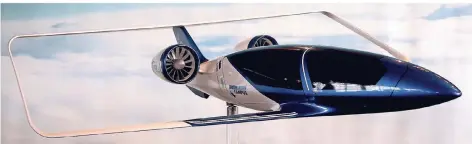  ?? FOTO: DPA ?? Das erste Modell des Flugzeugpr­ojektes Silent Air Taxi.