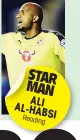  ??  ?? STAR MAN ALI AL- HABSI Readin
g