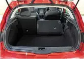  ??  ?? Fold seats, and boot capacity is biggest on test