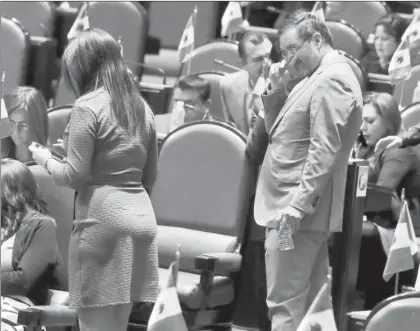  ?? Carlos Ramos Mamahua Foto ?? El diputado de Acción Nacional (PAN) Federico Döring, durante la sesión ordinaria en la Cámara de Diputados