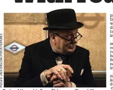  ??  ?? Train of thought: Gary Oldman as Churchill