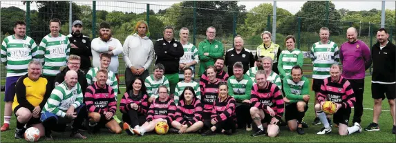  ?? Photo by Michelle Cooper Galvin. ?? Mixed abilities footballer­s at Killarney Celtic on Saturday.