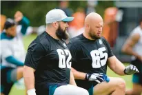  ?? MATT SLOCUM/AP ?? The Eagles’ Jason Kelce and Lane Johnson both were named 1st-Team AllPro.