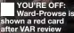  ?? ?? YOU’RE OFF: Ward-prowse is shown a red card after VAR review