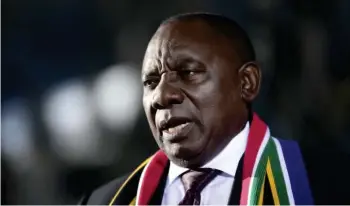  ??  ?? South African President Cyril Ramaphosa