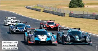  ??  ?? LMP3 Cup is still struggling with tiny race entries