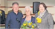  ?? ?? Campaigner Vincent McWhirter, Nan McFarlane and MP Philippa Whitford at the SNP’s council manifesto launch in 2017