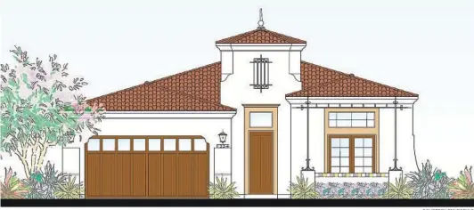  ?? COURTESY RENDERING ?? Homes at La Mesa Summit Estates will offer four to five bedrooms and three to five bathrooms. Multigener­ational suites will have a private entrance.