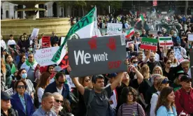  ?? Anadolu Agency/Getty Images ?? Protestors in London following the death of Mahsa Amini, 29 October 2022. Photograph: