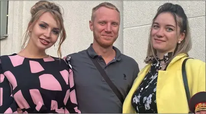  ??  ?? LIVING AS NORMAL: Darya, left, Igor and Nadia head to the ballet. Right: Dictator Alexander Lukashenko