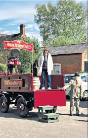  ??  ?? Getting some Ayre time: poet Pam Ayres tours the Cotswolds