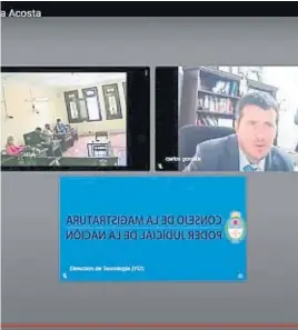  ?? LA VOZ ?? JUICIO. Las audiencias se realizaron por videollama­da y el fiscal pidió absolucion­es.