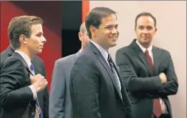  ?? John Locher
Associated Press ?? SEN. MARCO RUBIO and Bush both have deep roots in Florida, and a showdown between the two is anticipate­d in the March 15 Republican primary.