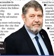  ??  ?? Derby City Council leader Chris Poulter
